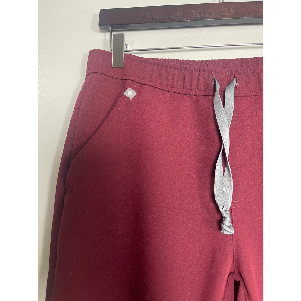 FIGS Technical Collection Tansen Jogger Scrub Pants Maroon Small MXXSW2004 Nurse - Picture 2 of 7